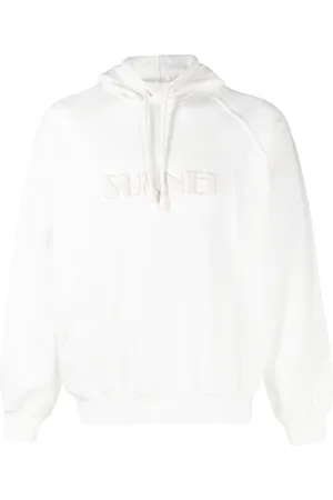 SUNNEI Logo-embroidered cotton hoodie