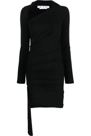 OFF-WHITE Asymmetric ruched minidress