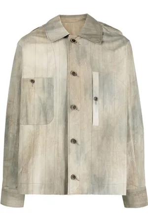 UMA WANG Faded-effect long-sleeve shirt