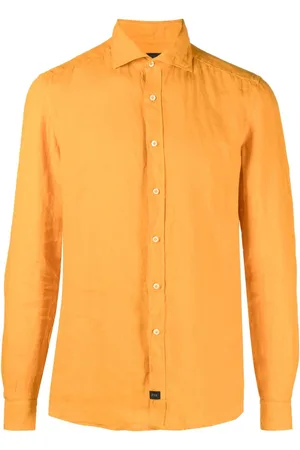 FAY Long-sleeve linen shirt