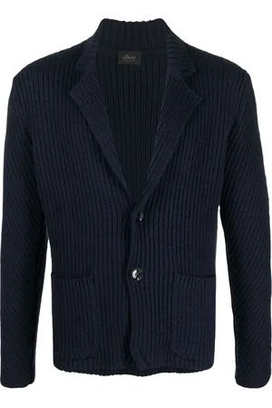 BRIONI Ribbed-knit cotton cardigan