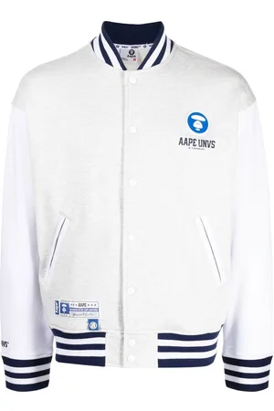 A Bathing Ape Logo-print bomber jacket