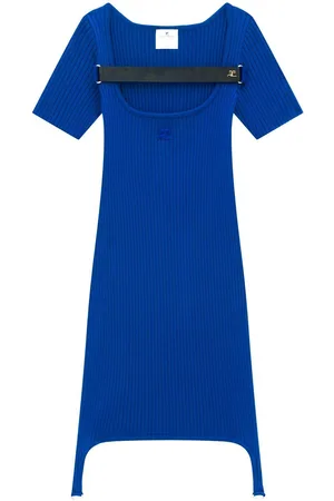 Courrèges Maille racer bretelles short dress