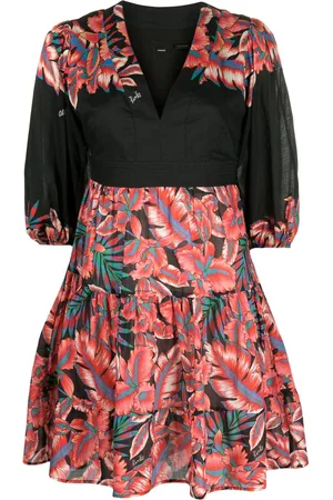 Pinko Floral-print cotton minidress