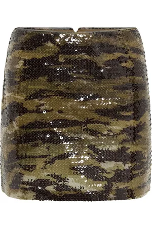 DION LEE Vertical Horizon sequin mini skirt