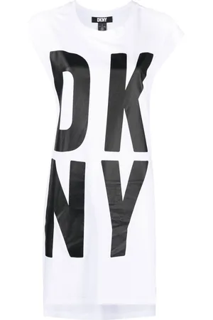 DKNY Logo-print sleeveless tunic top