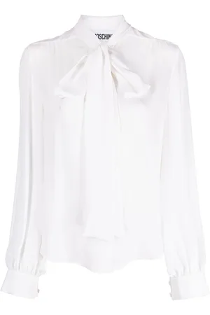 Moschino Pussy-bow collar silk blouse