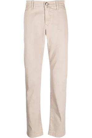 Jacob Cohen Logo-patch straight-leg trousers