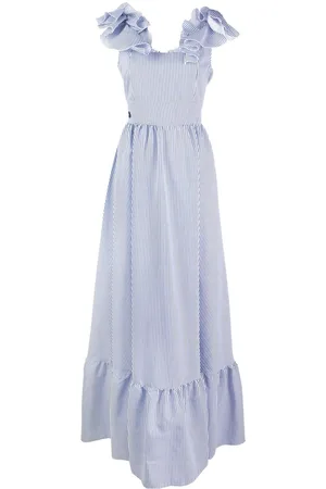 Philipp Plein Ruffle detail maxi dress
