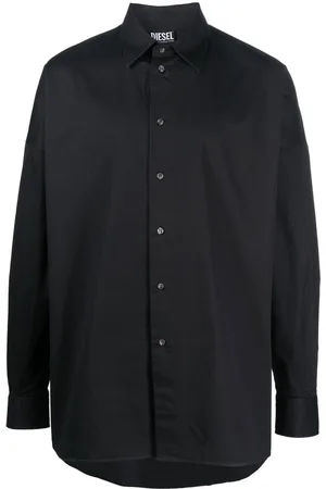 Diesel S-Limo logo-embroidered shirt