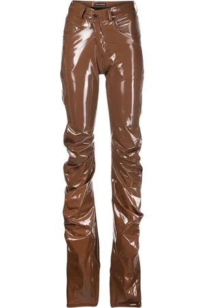 OTTOLINGER Draped patent-leather trousers