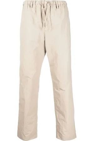 Nanushka Elasticated-waist straight-leg trousers
