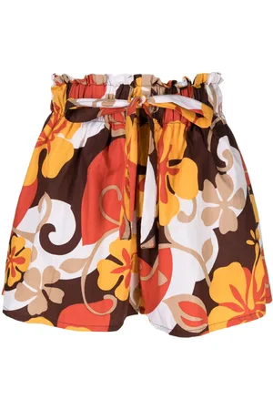 FAITHFULL THE BRAND Paperbag-waist cotton shorts