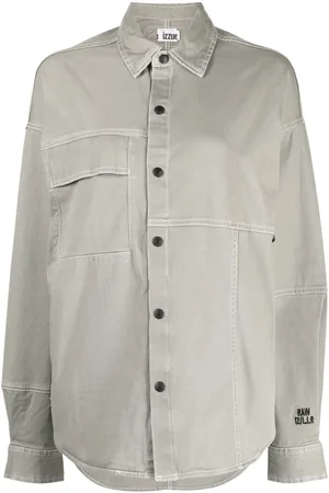 Izzue Oversized panelled shirt