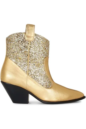 Giuseppe Zanotti Ženy Kovbojské - Elna glittery cowboy boots