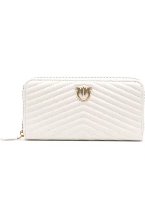 Pinko Logo-plaque long quilted wallet