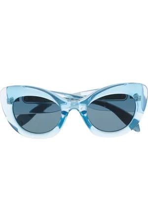 Alexander McQueen Tinted-lenses cat-eye sunglasses