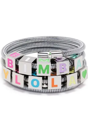 Bimba y Lola Coil-chain logo bracelet