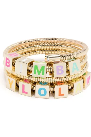 Bimba y Lola Coil-chain logo bracelet