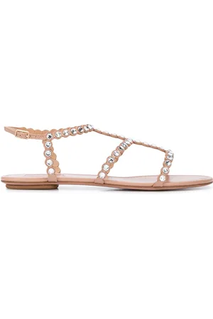 Aquazzura Tequila crystal-embellished sandals