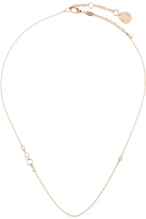 Brumani 18kt rose diamond and white topaz necklace