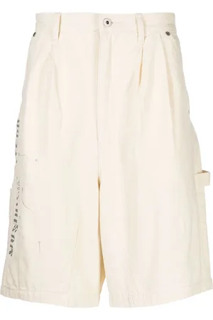 Musium Div. Logo-print cotton shorts
