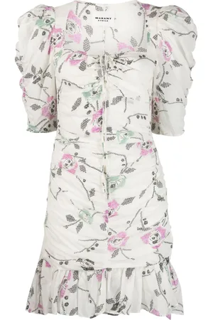 Marant Etoile Galdino floral-print ruched minidress