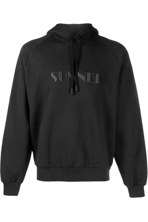 SUNNEI Logo-embroidered cotton hoodie