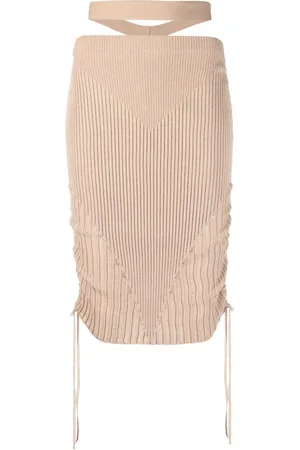 ANDREADAMO Ribbed-knit pencil skirt