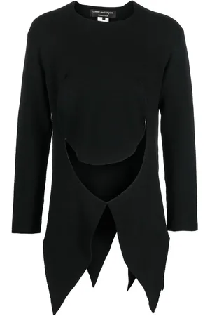 Comme des Garçons Cut-out detail asymmetric jumper