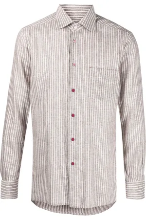 Kiton Long-sleeve striped shirt