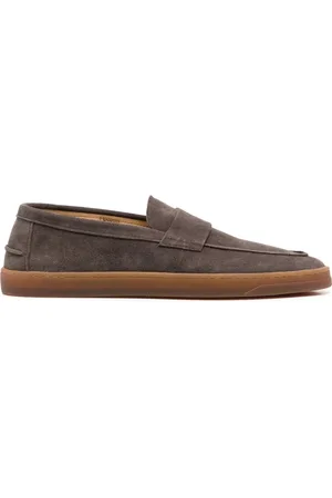 HENDERSON BARACCO Suede penny loafers