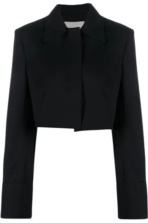 Low Classic Cropped concealed-front jacket