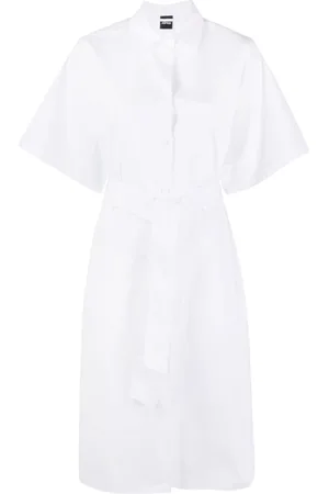 Aspesi Short-sleeve cotton shirt dress