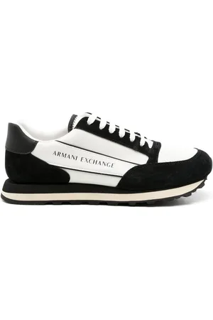 Armani Exchange Panelled logo-print sneakers