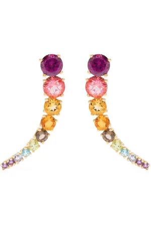 Brumani 18kt yellow gemstone rainbow earrings