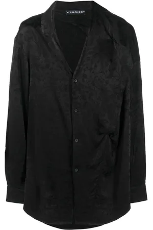 Y / PROJECT Floral-print satin shirt
