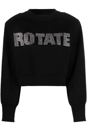 ROTATE Long sleeves cropped sweatshirt