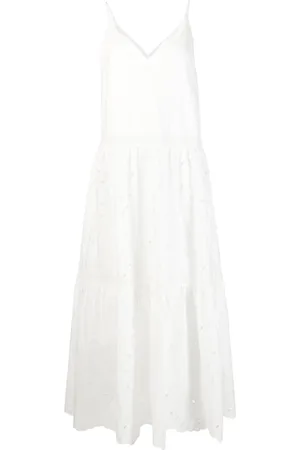 Ivy & Oak Pointelle V-neck flared dress