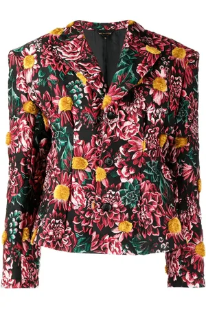 Comme des Garçons Single-breasted floral blazer