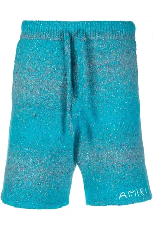 AMIRI Embroidered-logo knitted shorts
