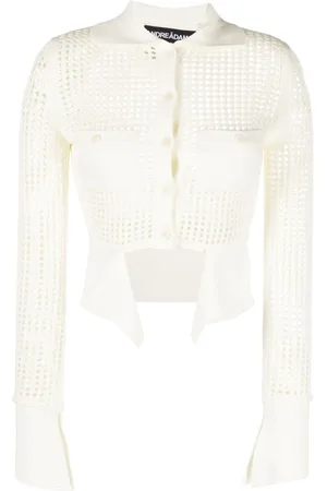 ANDREADAMO Open-knit panelled cardigan