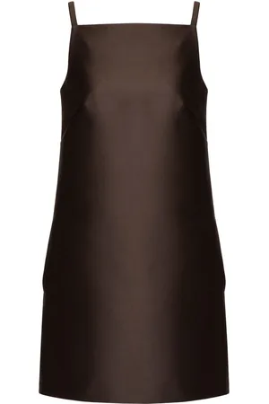 VALENTINO GARAVANI Square-neck silk minidress