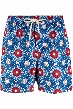 PENINSULA SWIMWEAR Geometric-pattern swim shorts