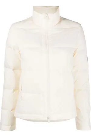 YVES SALOMON Logo-patch padded down jacket