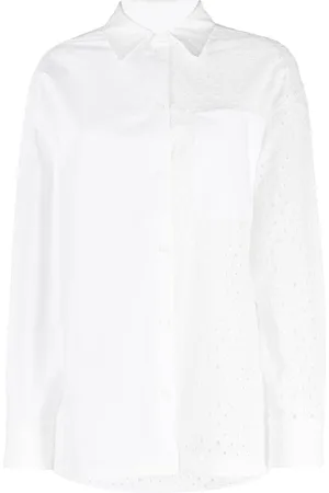 Kenzo Broderie anglaise-panelled shirt