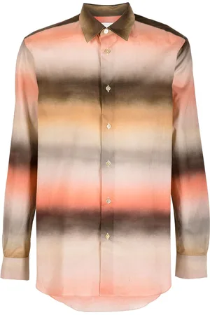 Paul Smith Ombré-effect stripe-pattern shirt