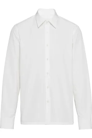 Prada Triangle-logo cotton shirt
