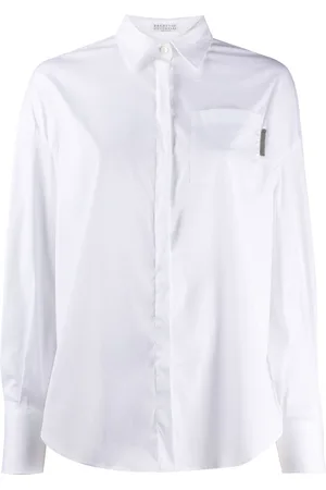 Brunello Cucinelli Plain long-sleeved shirt