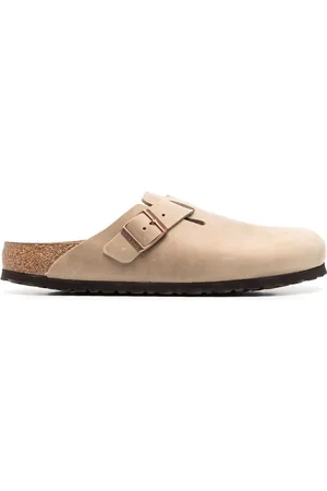 Birkenstock Buckle-detail round-toe slippers